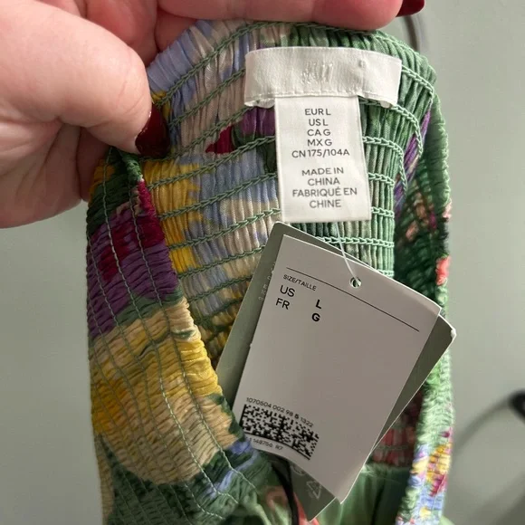 NWT H&M halter cut out floral dress vacation wear - Picture 5 of 10